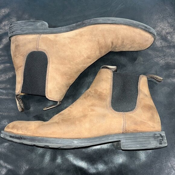 BLUNDSTONE #2391 Made in Australia Men's Suede Chelsea Dress Boot Size12 = US 13 - Picture 3 of 16